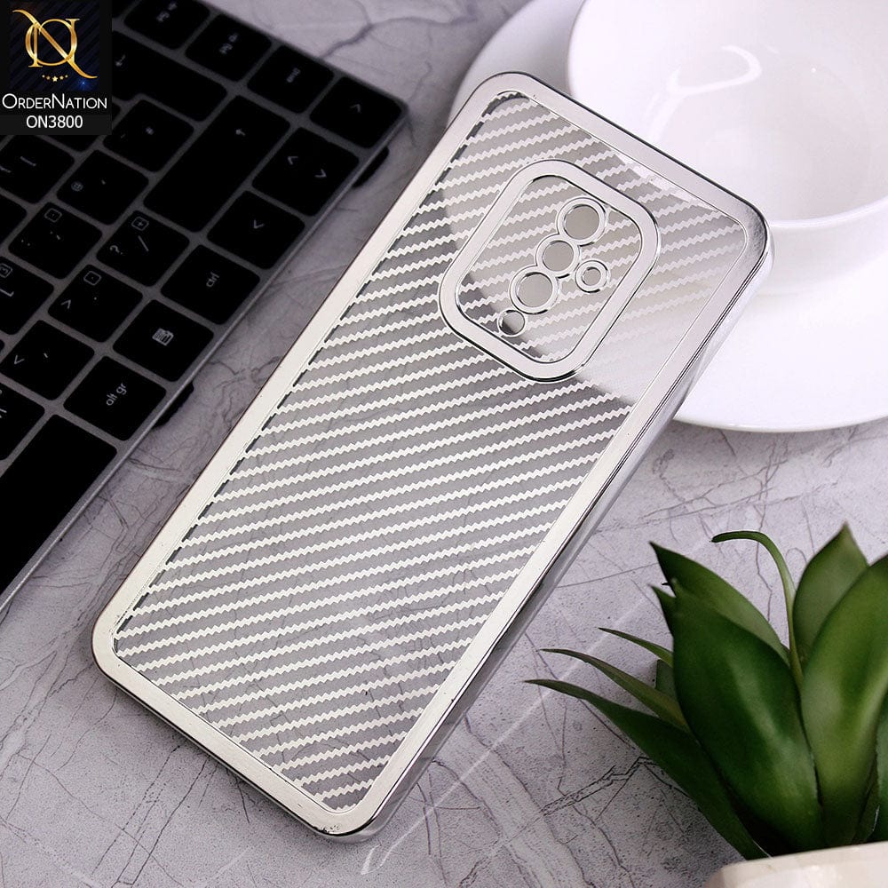 Vivo Y51 (2020 September) Cover - Silver - new ziggy lines camera protection Soft Silicon case