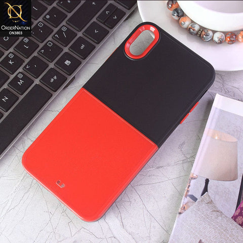 iPhone XS / X Cover - Design 1 - New Hybrid Style Dual Pc + Tpu Protective Case