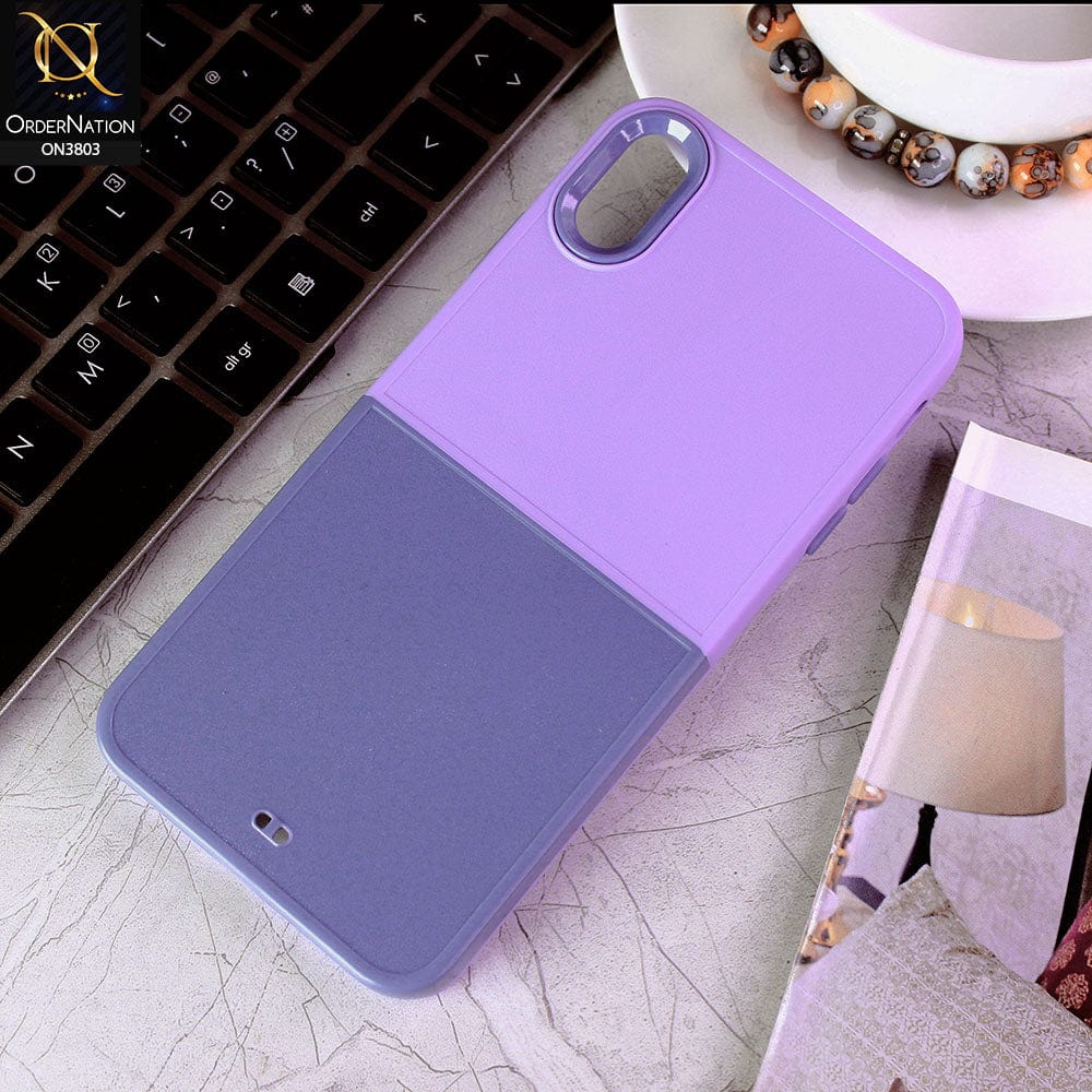 iPhone XS / X Cover - Design 2 - New Hybrid Style Dual Pc + Tpu Protective Case