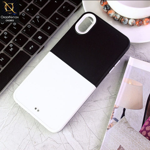iPhone XS / X Cover - Design 4 - New Hybrid Style Dual Pc + Tpu Protective Case