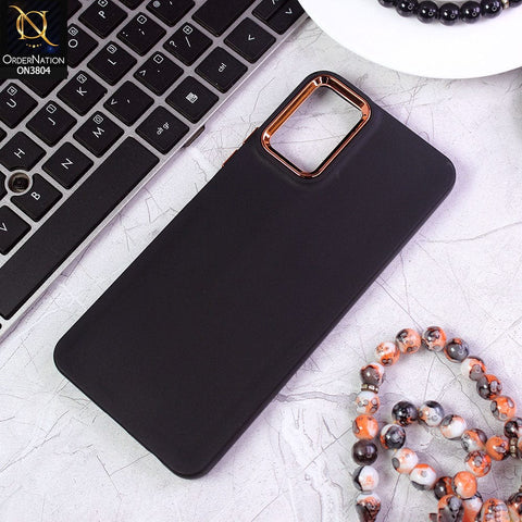 Tecno Camon 19 Neo Cover - Black - New Electroplating Camera Ring Colored Soft Silicon Borders Protective Back Case