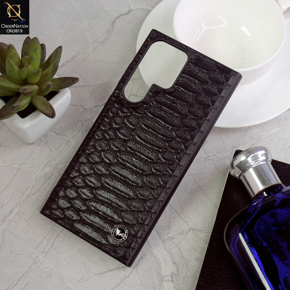 Samsung Galaxy S23 Ultra 5G Cover - Black - Genuine KeePhone Leather T ...