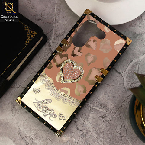 Tecno Camon 20 Pro Cover - Design5 -Heart Bling Diamond Glitter Soft TPU Trunk Case With Ring Holder