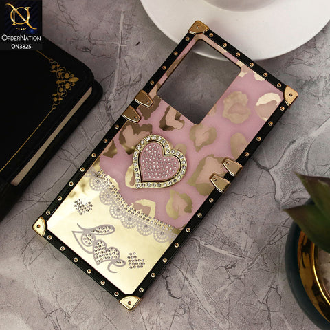 Infinix Note 12 G96 Cover - Design1 - Heart Bling Diamond Glitter Soft TPU Trunk Case With Ring Holder
