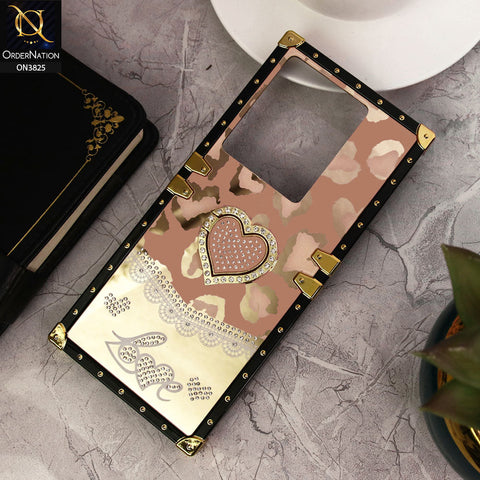 Infinix Note 30 Cover  - Design5 - Heart Bling Diamond Glitter Soft TPU Trunk Case With Ring Holder