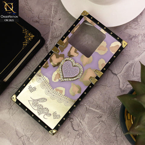 Infinix Note 30 Pro Cover - Design3 - Heart Bling Diamond Glitter Soft TPU Trunk Case With Ring Holder