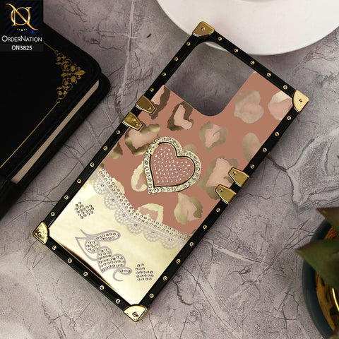 iPhone 15 Pro Max Cover - Design5 -Heart Bling Diamond Glitter Soft TPU Trunk Case With Ring Holder