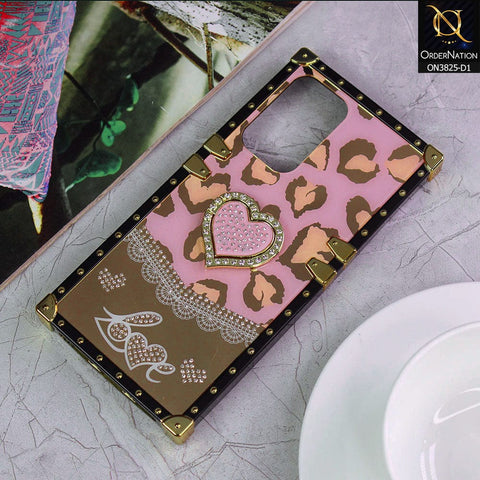 Samsung Galaxy A23 5G Cover - Design 1 - Heart Bling Diamond Glitter Soft TPU Trunk Case With Ring Holder
