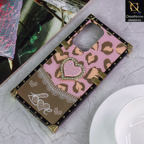 Samsung Galaxy A33 5G Cover - Design 1 - Heart Bling Diamond Glitter Soft TPU Trunk Case With Ring Holder
