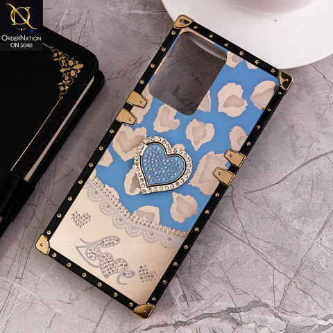 Vivo Y02A Cover - Design4 - Heart Bling Diamond Glitter Soft TPU Trunk Case With Ring Holder