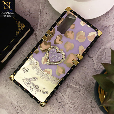 Vivo Y20i Cover - Design3 - Heart Bling Diamond Glitter Soft TPU Trunk Case With Ring Holder