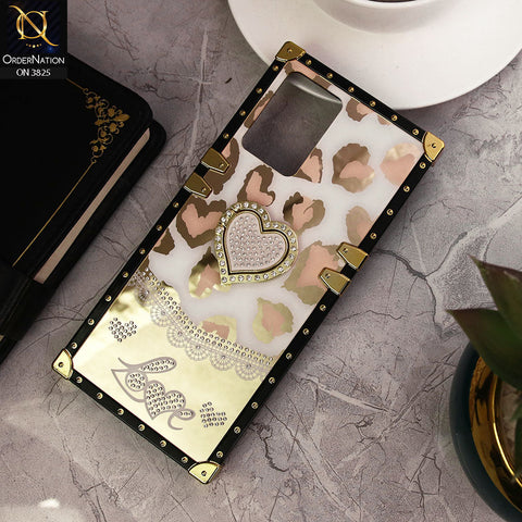Vivo Y21s Cover - Design2 - Heart Bling Diamond Glitter Soft TPU Trunk Case With Ring Holder