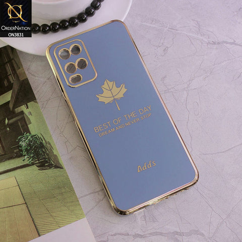 Oppo A54 4G Cover - Design 4 - New Electroplating Borders Maple Leaf Camera Protection Soft Silicone Case