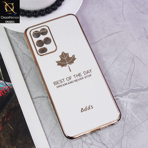 Oppo A54 4G Cover - Design 6 - New Electroplating Borders Maple Leaf Camera Protection Soft Silicone Case