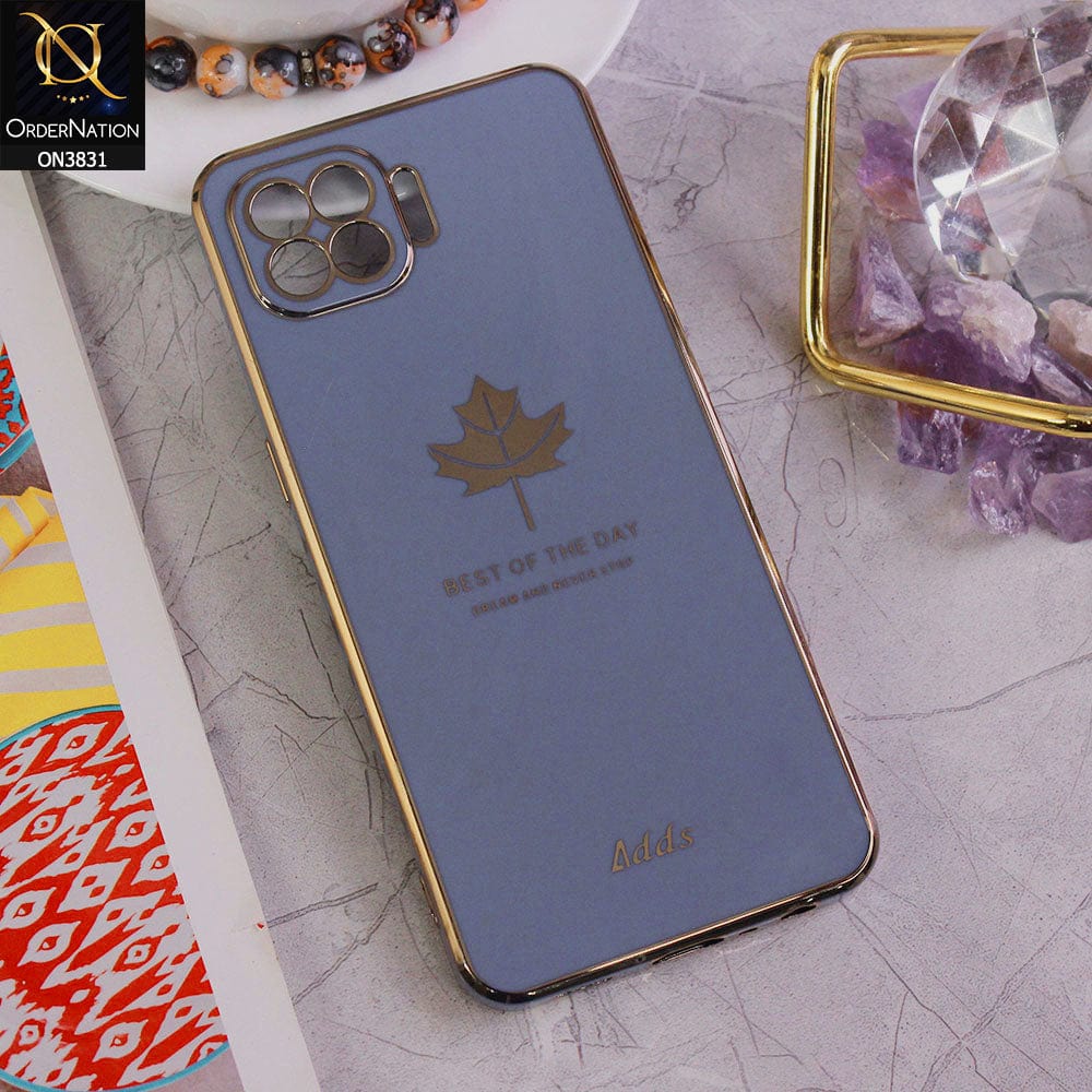 Oppo Reno 4F Cover - Design 4 - New Electroplating Borders Maple Leaf Camera Protection Soft Silicone Case