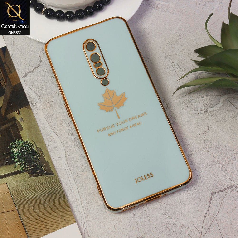OnePlus 7 Pro Cover - Design 13 - New Electroplating Borders Maple Leaf Camera Protection Soft Silicone Case