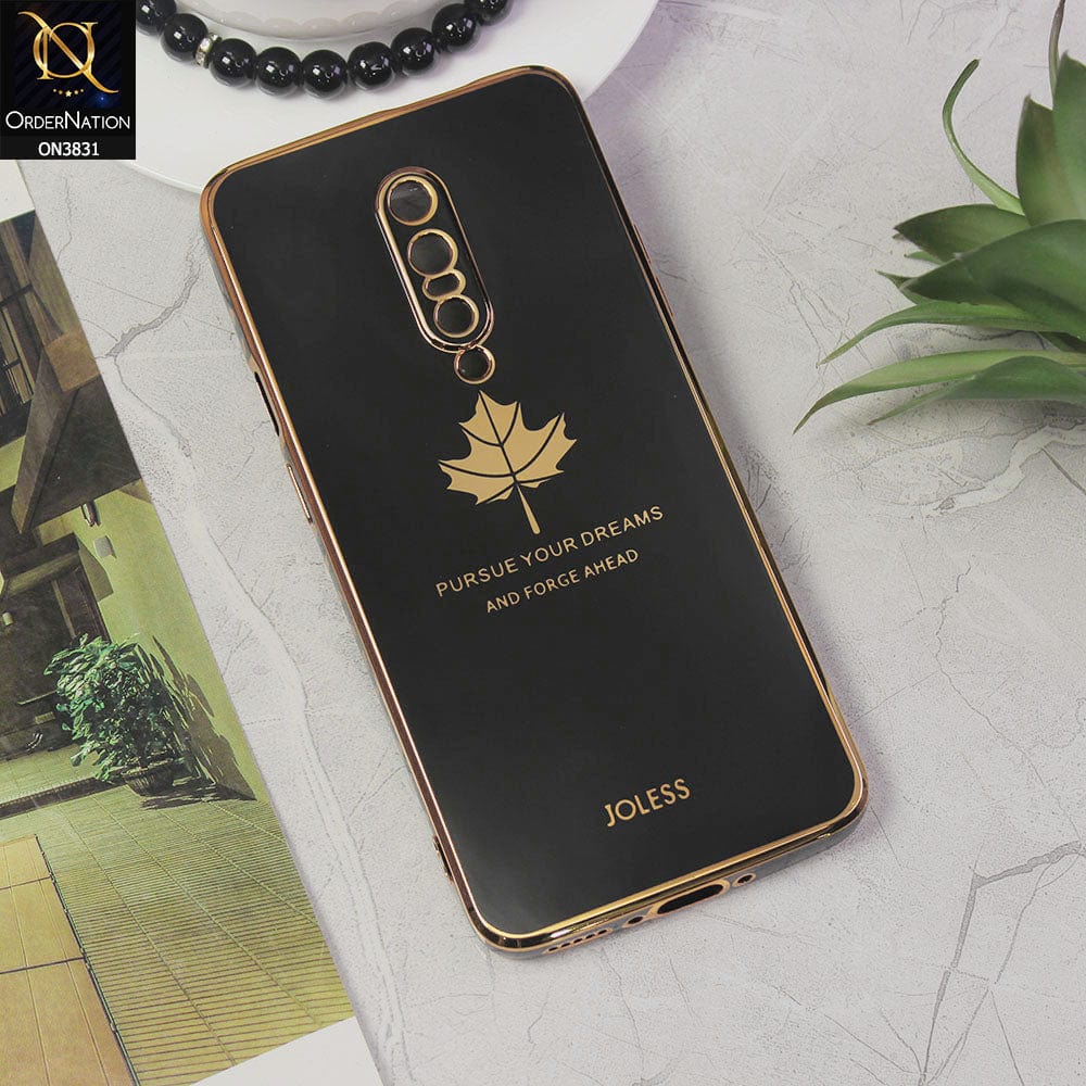 OnePlus 7 Pro Cover - Design 1 - New Electroplating Borders Maple Leaf Camera Protection Soft Silicone Case