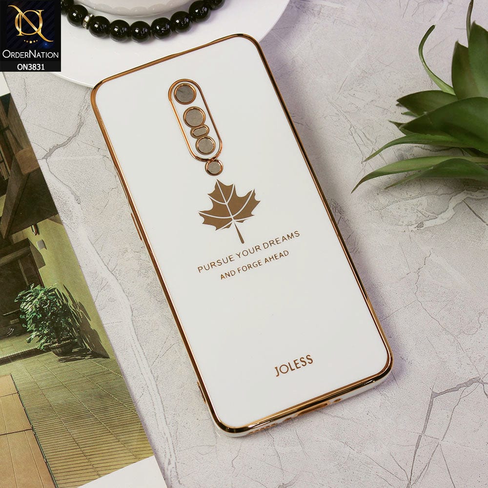 OnePlus 7 Pro Cover - Design 6 - New Electroplating Borders Maple Leaf Camera Protection Soft Silicone Case