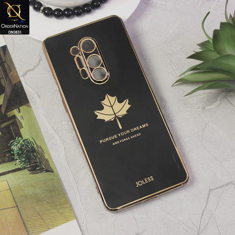 OnePlus 8 Pro Cover - Design 1 - New Electroplating Borders Maple Leaf Camera Protection Soft Silicone Case