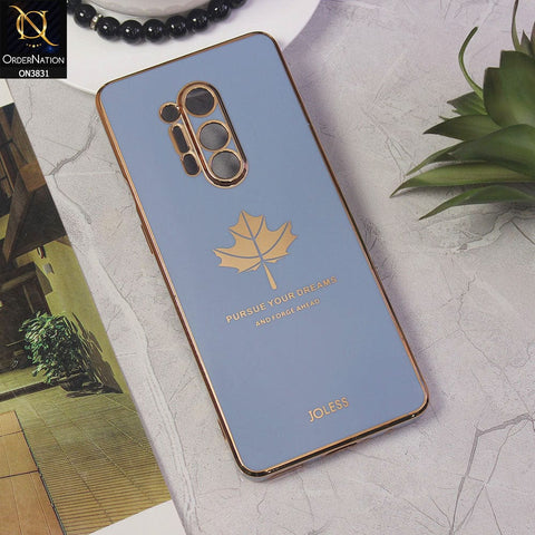 OnePlus 8 Pro Cover - Design 4 - New Electroplating Borders Maple Leaf Camera Protection Soft Silicone Case