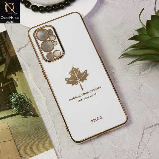OnePlus 9 Pro Cover - Design 6 - New Electroplating Borders Maple Leaf Camera Protection Soft Silicone Case