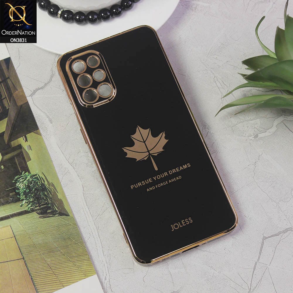 OnePlus 9R Cover - Design 1 - New Electroplating Borders Maple Leaf Camera Protection Soft Silicone Case