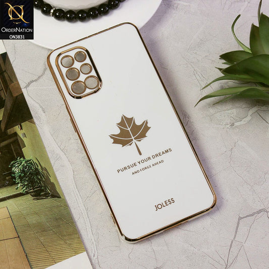 OnePlus 9R Cover - Design 6 - New Electroplating Borders Maple Leaf Camera Protection Soft Silicone Case