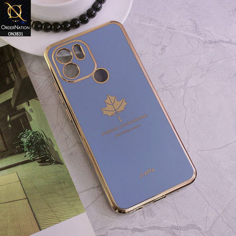 Xiaomi Poco C50 Cover - Design 4 - New Electroplating Borders Maple Leaf Camera Protection Soft Silicone Case