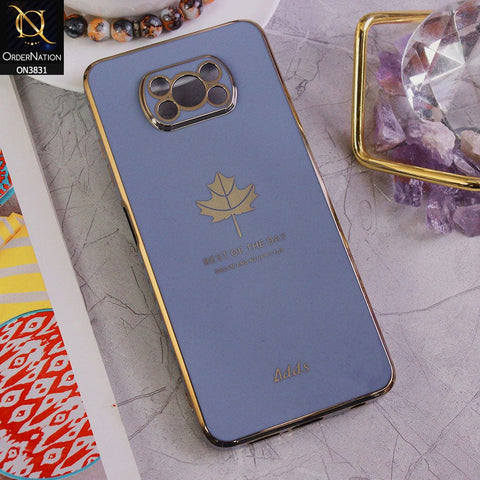 Xiaomi Poco X3  Cover - Design 4 - New Electroplating Borders Maple Leaf Camera Protection Soft Silicone Case