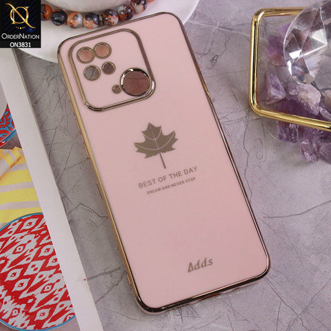 Xiaomi Redmi 10C Cover - Design 9 - New Electroplating Borders Maple Leaf Camera Protection Soft Silicone Case