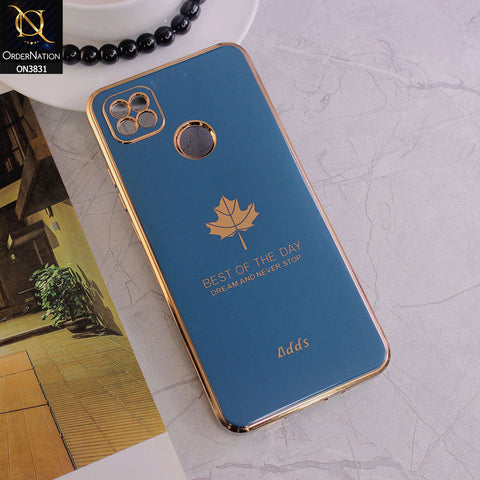 Xiaomi Redmi 10A Cover - Design 5 - New Electroplating Borders Maple Leaf Camera Protection Soft Silicone Case
