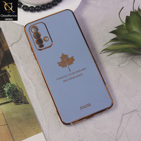 Xiaomi Redmi 9T Cover - Design 4 - New Electroplating Borders Maple Leaf Camera Protection Soft Silicone Case
