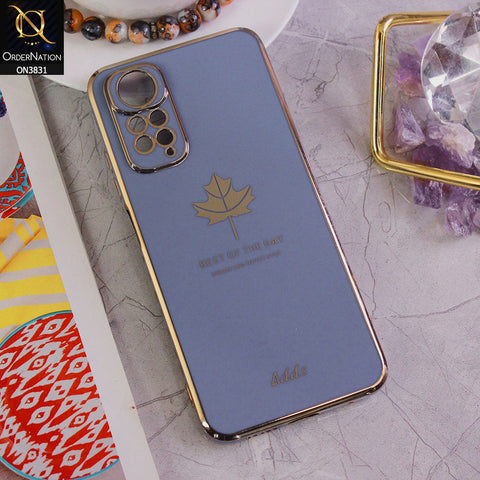 Xiaomi Redmi Note 11 Cover - Design 4 - New Electroplating Borders Maple Leaf Camera Protection Soft Silicone Case