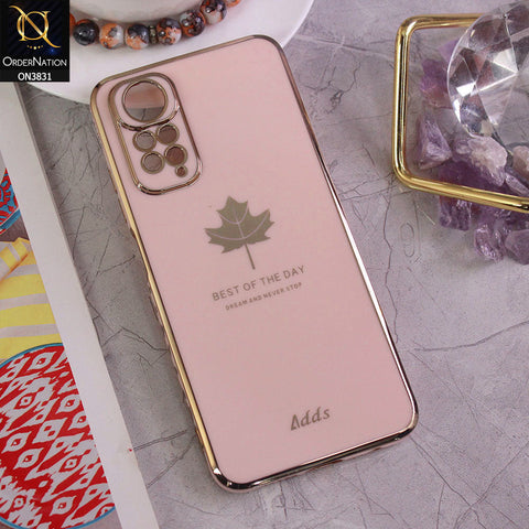 Xiaomi Redmi Note 11 Cover - Design 9 - New Electroplating Borders Maple Leaf Camera Protection Soft Silicone Case