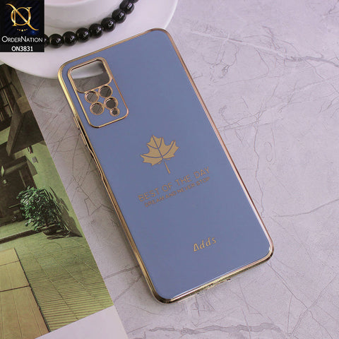 Xiaomi Redmi Note 11E Pro Cover - Design 4 - New Electroplating Borders Maple Leaf Camera Protection Soft Silicone Case