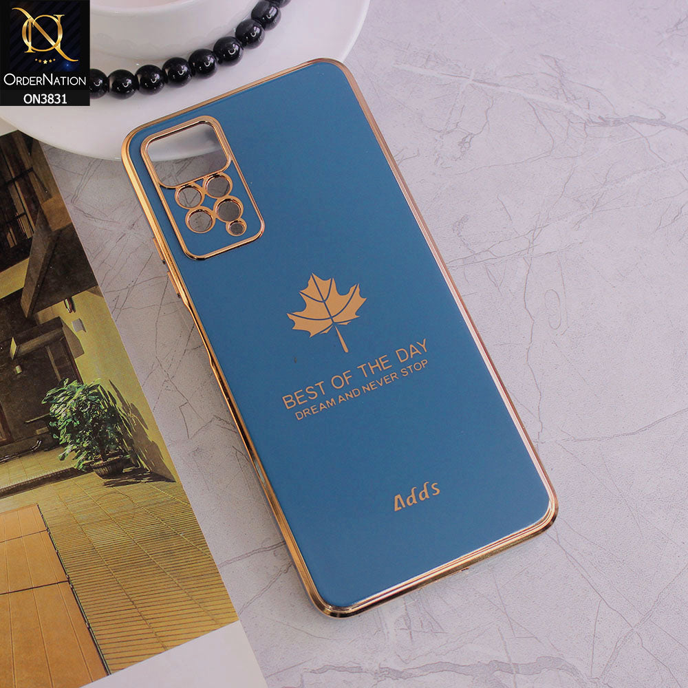 Xiaomi Redmi Note 11E Pro Cover - Design 5 - New Electroplating Borders Maple Leaf Camera Protection Soft Silicone Case