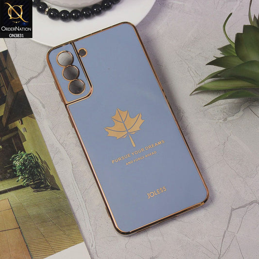 Samsung Galaxy S21 Plus 5G Cover - Design 4 - New Electroplating Borders Maple Leaf Camera Protection Soft Silicone Case