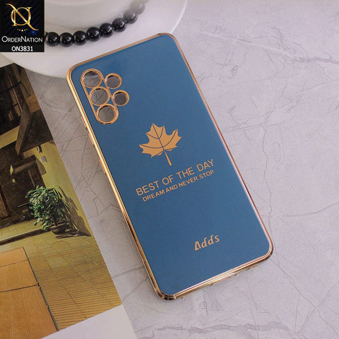 Samsung Galaxy A13 Cover - Design 5 - New Electroplating Borders Maple Leaf Camera Protection Soft Silicone Case