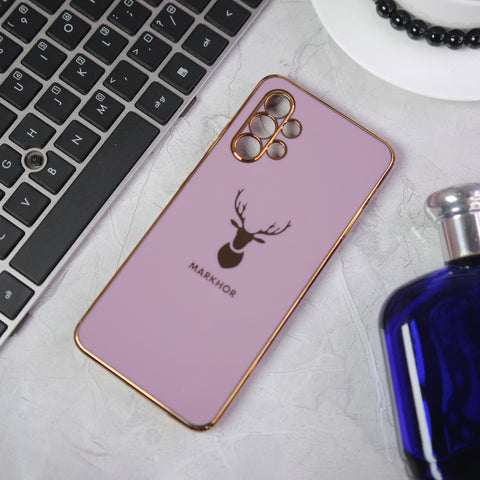 Samsung Galaxy A32 Cover - Design 2 -  New Electroplating Borders Maple Leaf Camera Protection Soft Silicone Case