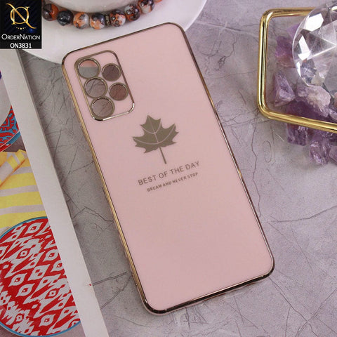 Samsung Galaxy A32 Cover - Design 9 - New Electroplating Borders Maple Leaf Camera Protection Soft Silicone Case