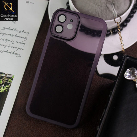 iPhone 11 Cover - Purple - New Colored Soft Silicone Borders with Camera Bumper Lense Protective Case