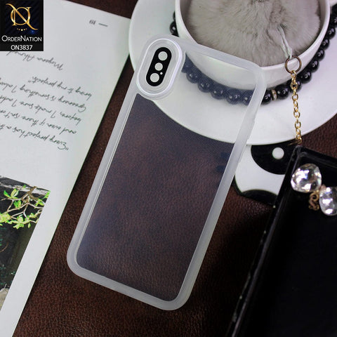 iPhone XS / X Cover - White - New Colored Soft Silicone Borders with Camera Bumper Lense Protective Case