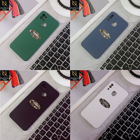 Xiaomi Redmi Note 8 Pro Cover - Black - Soft Silicone Camera Lense Protector Chrome Logo Hole Case
