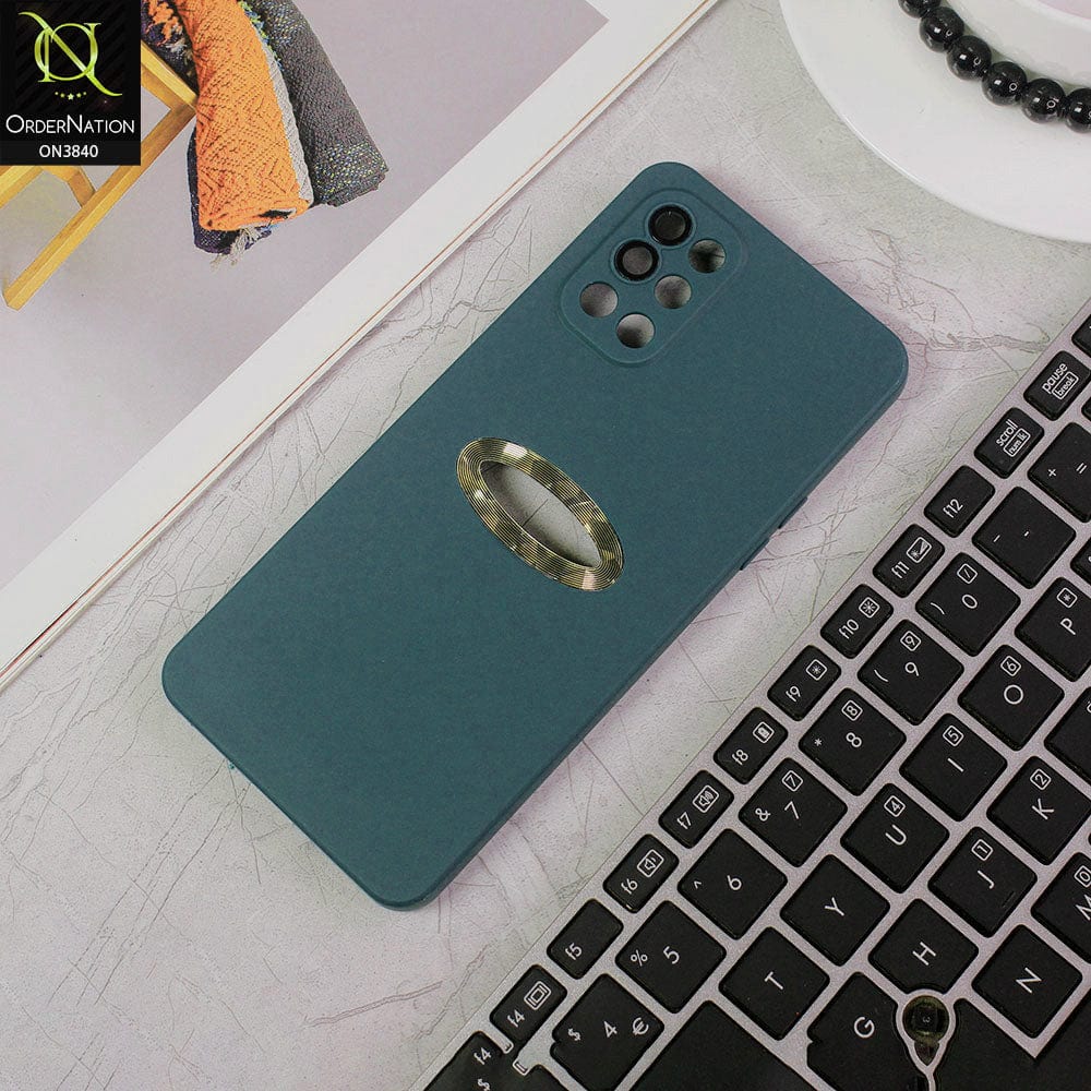 OnePlus 8T Cover - Blue - Soft Silicone Camera Lense Protector Chrome Logo Hole Case