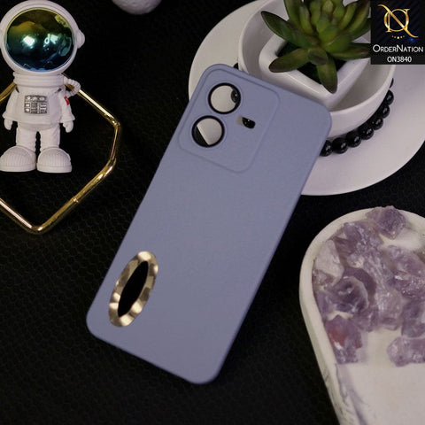 Vivo Y22s Cover - Dark Green - Soft Silicone Camera Lense Protector Chrome Logo Hole Case