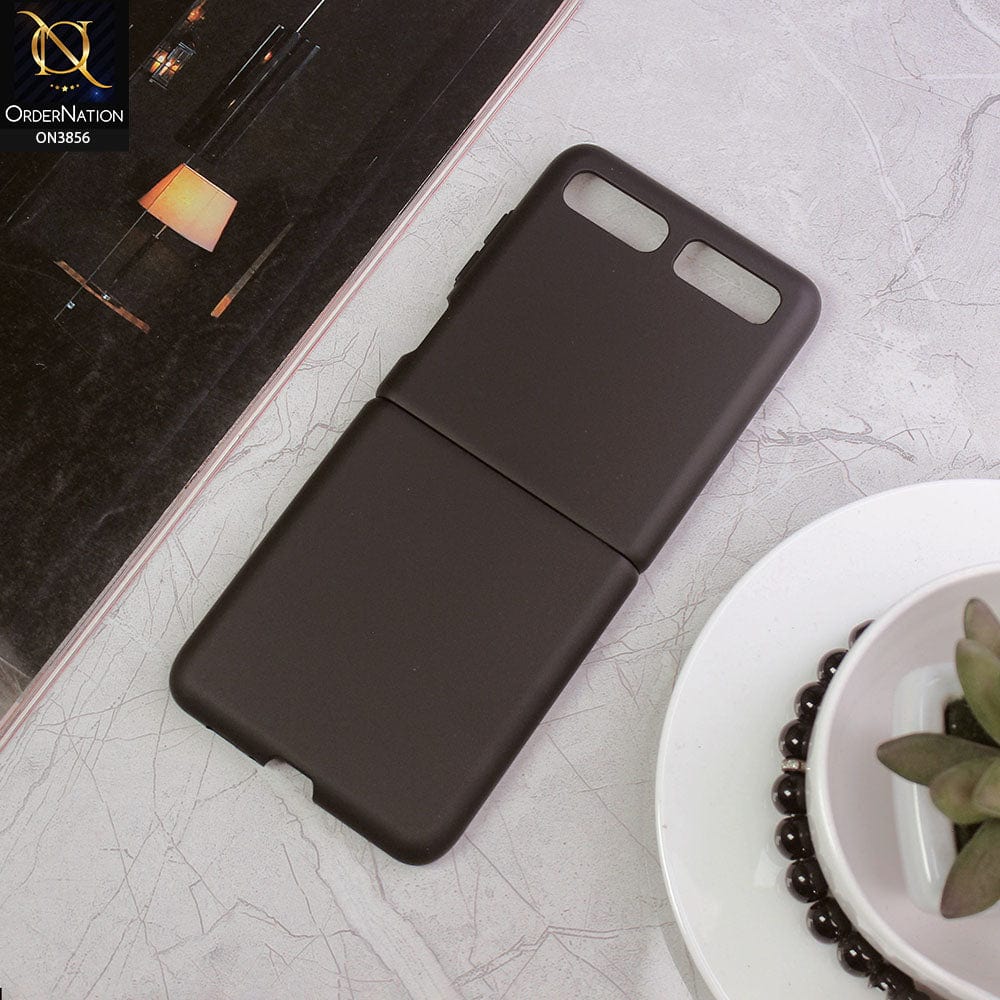 Samsung Galaxy Z Flip Cover - Black - Ultra Thin Matte Pc Camera Protection Case