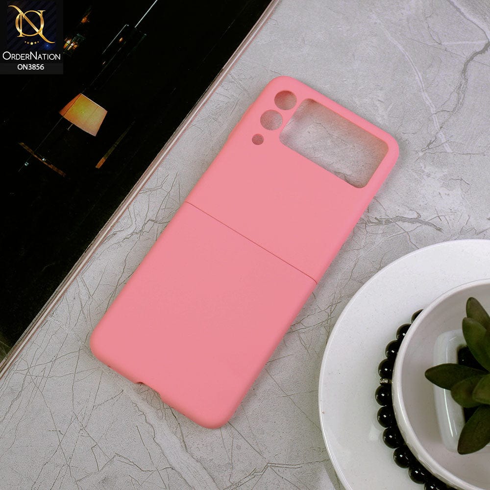 Samsung Galaxy Z Flip 3 5G Cover - Pink - Ultra Thin Matte Pc Camera Protection Case