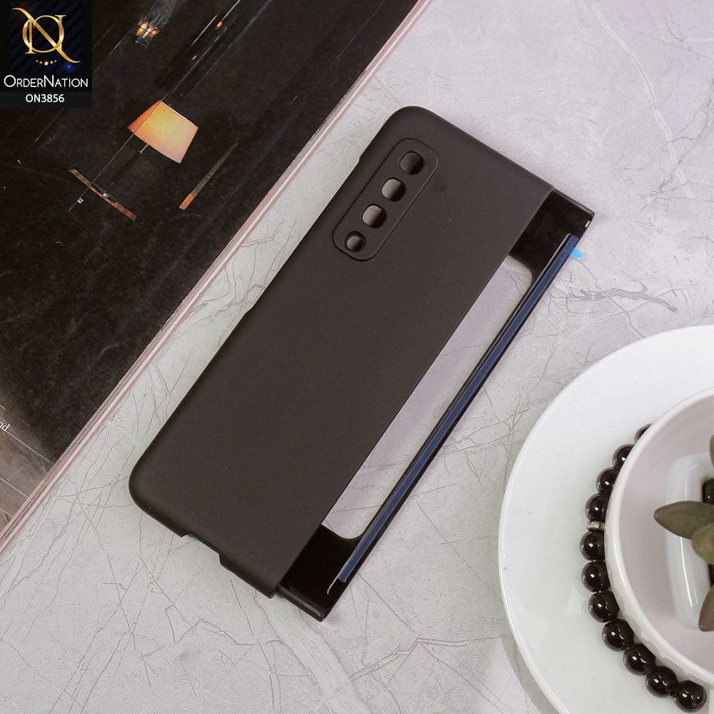 Samsung Galaxy Fold Cover - Black - Ultra Thin Matte Pc Camera Protection Case