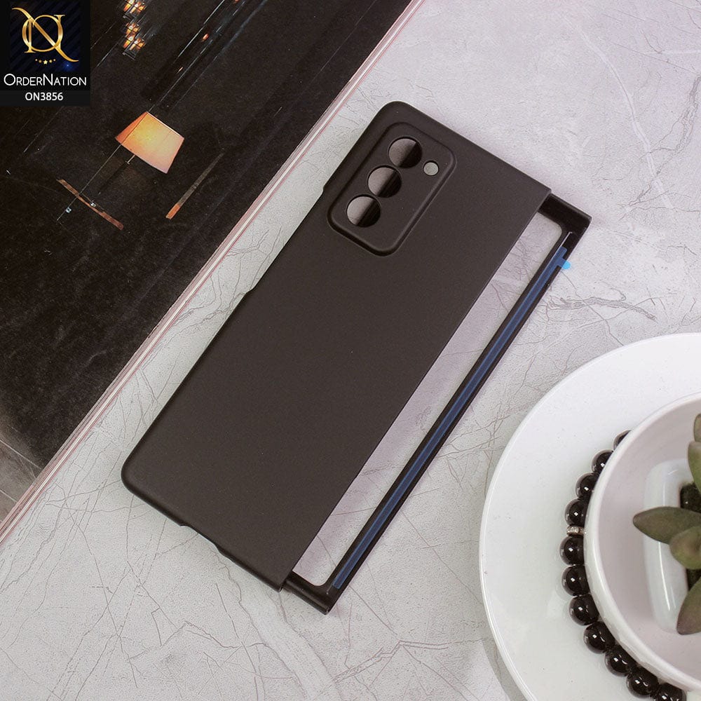 Samsung Galaxy Z Fold 2 5G Cover - Black - Ultra Thin Matte Pc Camera Protection Case