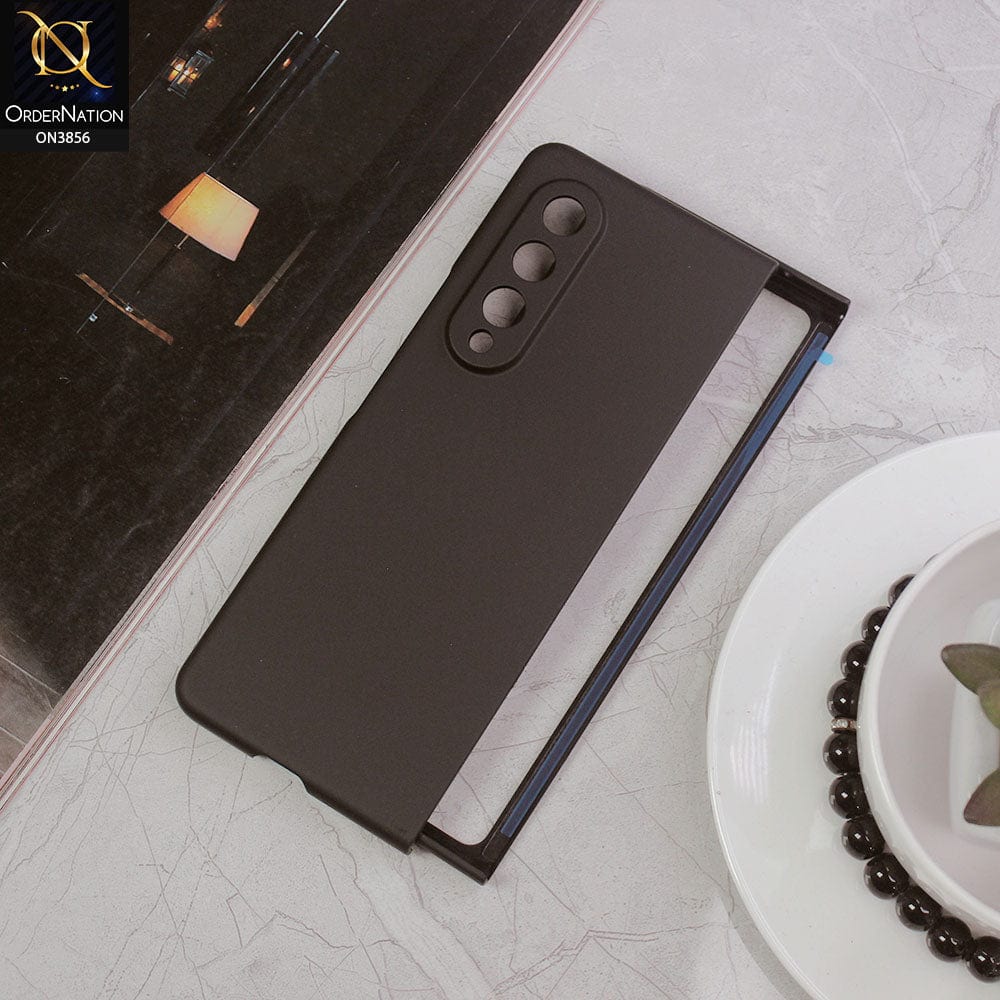 Samsung Galaxy Z Fold 3 5G Cover - Black - Ultra Thin Matte Pc Camera Protection Case